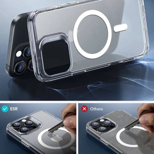 Zestaw ESR Classic Hybrid Halolock MagSafe & Tempered Glass Apple iPhone 16 Pro Frosted Clear