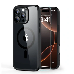 Hurtownia GSM - ESR Classic Hybrid Halolock MagSafe & Tempered Glass Apple iPhone 16 Pro Max Clar/negru - ESR830 - {ean13} - Hurt