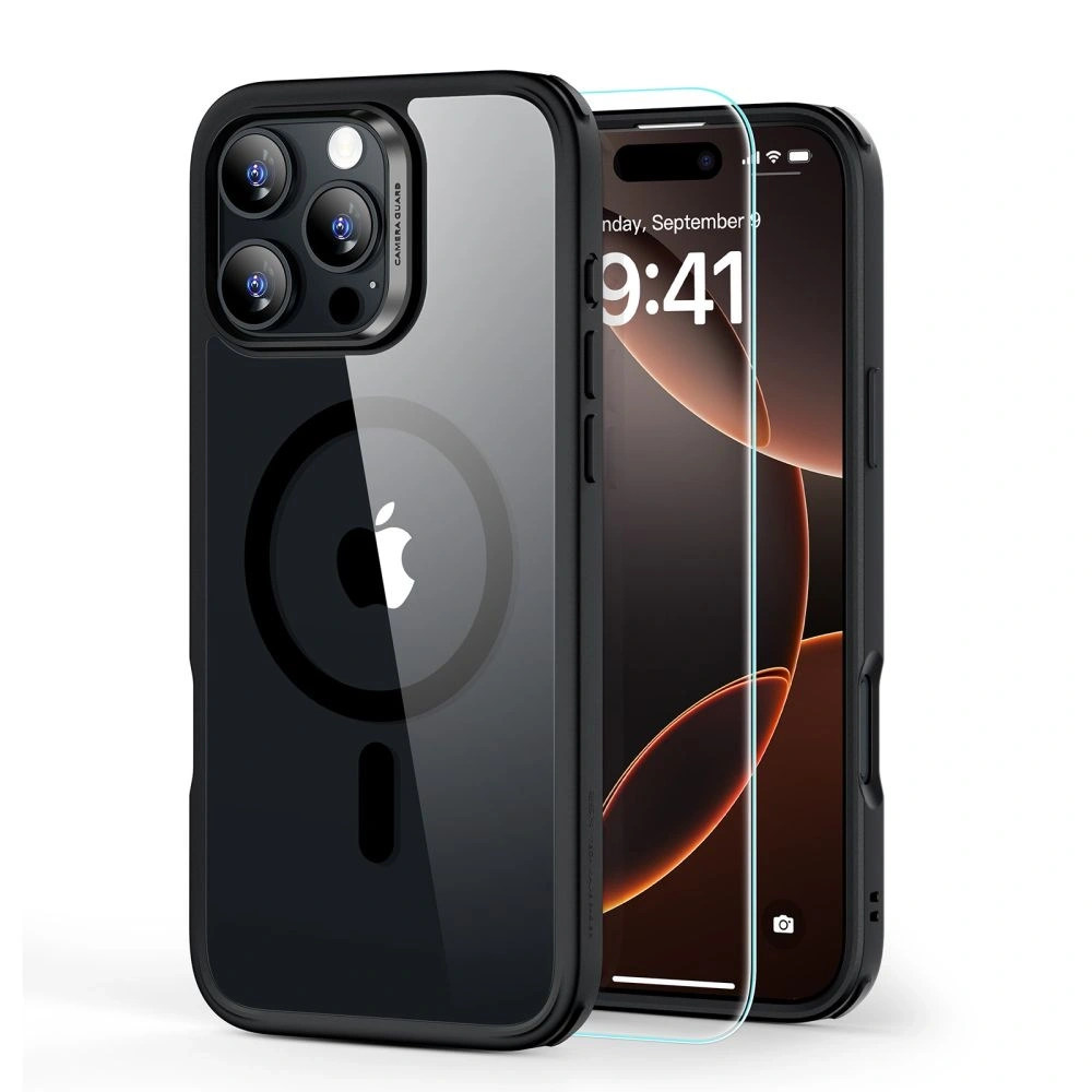 Hurtownia GSM - Zestaw ESR Classic Hybrid Halolock MagSafe & Tempered Glass Apple iPhone 16 Pro Max Clear/black - ESR830 - {ean13} - Hurt