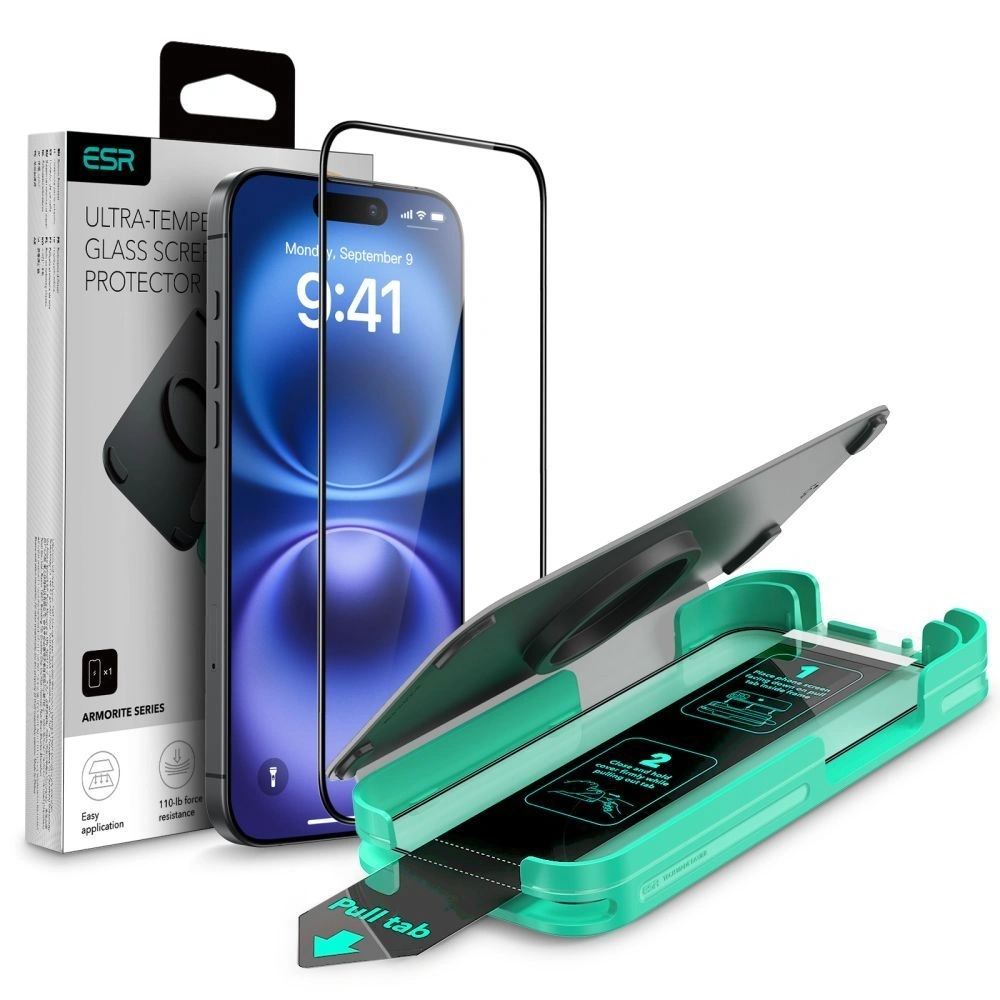 Hurtownia GSM - Sicherheitsglas ESR Armorite Apple iPhone 16 Pro Max Schwarz - ESR835 - {ean13} - Hurt