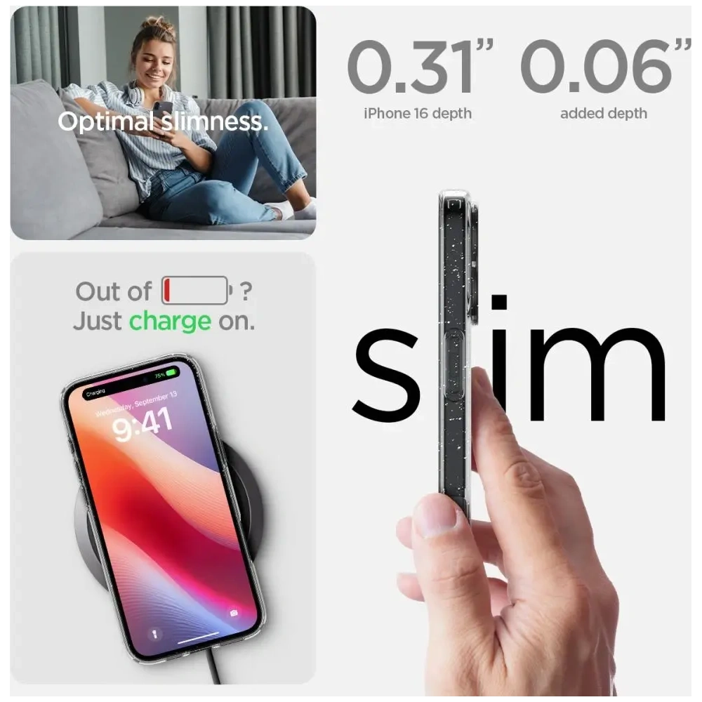 Hurtownia GSM - Spigen Folyékony Kristály Apple iPhone 16 Plus Csillogó Kristály - SPN16470 - {ean13} - Hurt