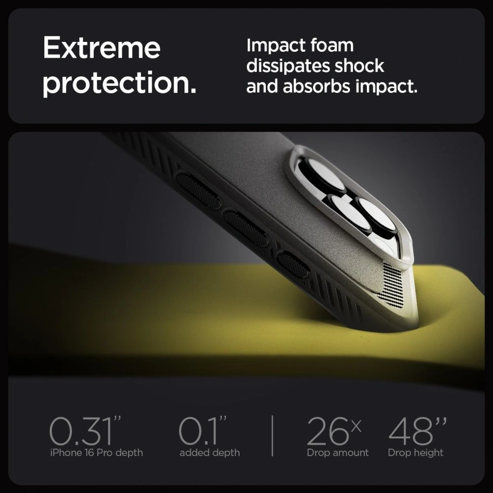 Hurtownia GSM - Etui Spigen Rugged Armor Mag MagSafe Apple iPhone 16 Pro Grey - SPN16471 - {ean13} - Hurt