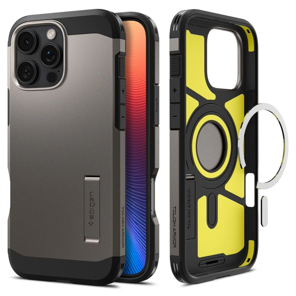 Hurtownia GSM - Etui Spigen Tough Armor Mag MagSafe Apple iPhone 16 Pro Gunmetal - SPN16473 - {ean13} - Hurt