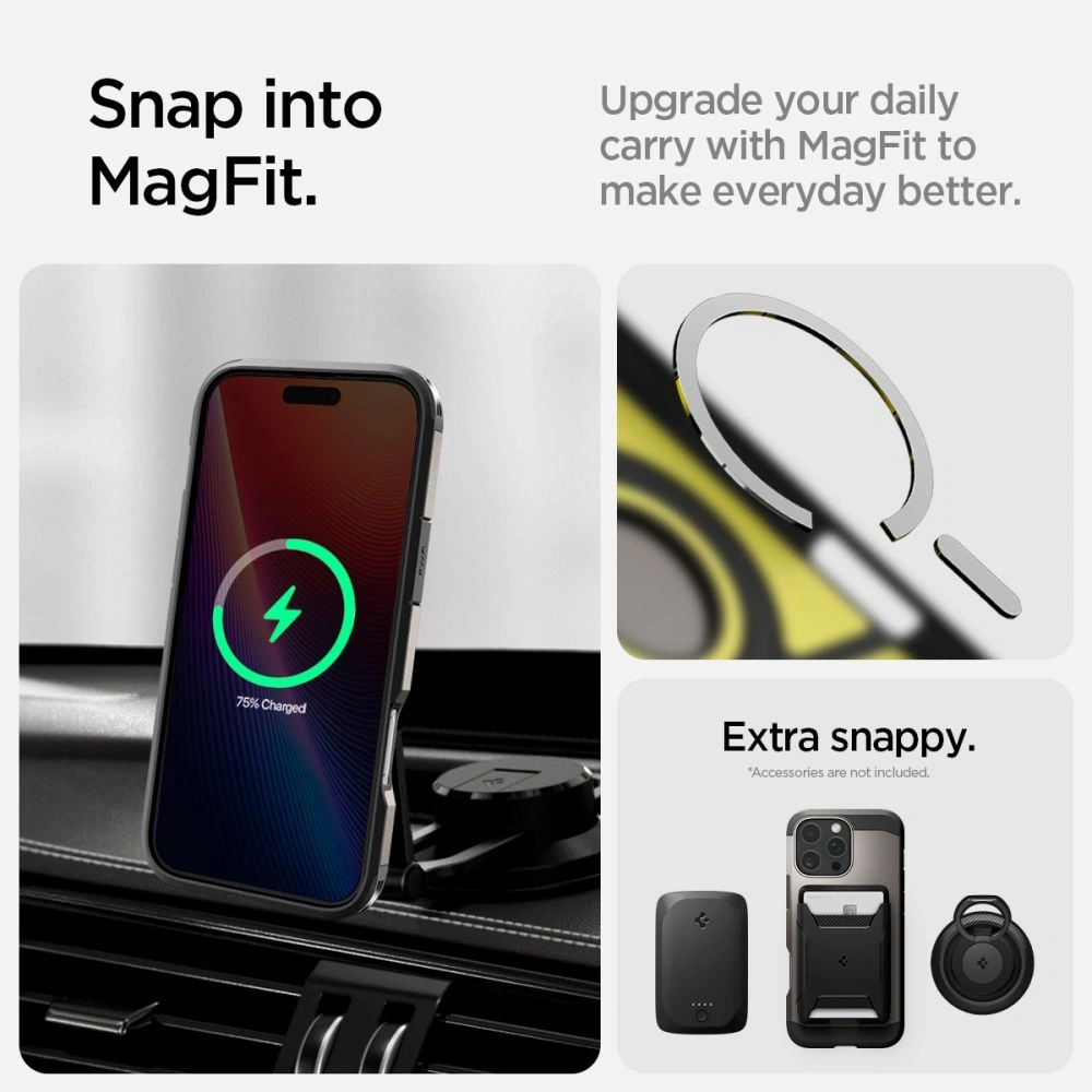 Hurtownia GSM - Etui Spigen Tough Armor Mag MagSafe Apple iPhone 16 Pro Gunmetal - SPN16473 - {ean13} - Hurt
