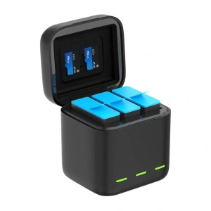 Hurtownia GSM - Telesin încărcător cu trei canale + 3 baterii TELESIN pentru GoPro Hero 9 / 10 / 11 / 12 - TLS164 - {ean13} - Hurt