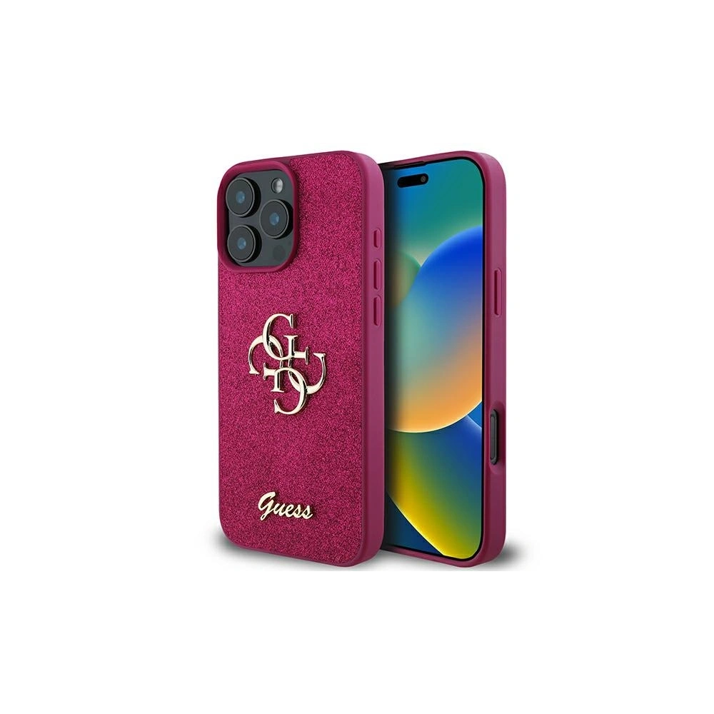 Hurtownia GSM - Guess GUHCP16LHG4SGU Apple iPhone 16 Pro kemény tok Glitter Script Big 4G lila - GUE3619 - {ean13} - Hurt