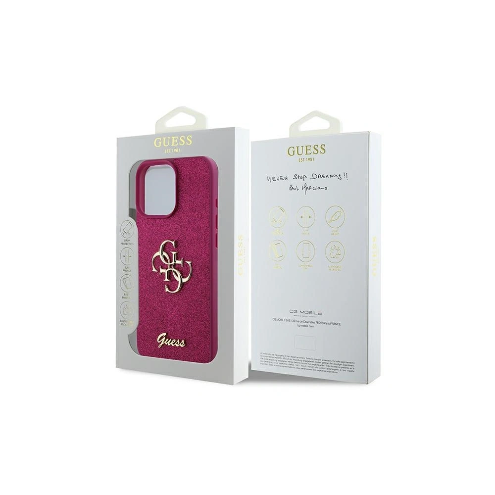Hurtownia GSM - Guess GUHCP16LHG4SGU Apple iPhone 16 Pro kemény tok Glitter Script Big 4G lila - GUE3619 - {ean13} - Hurt