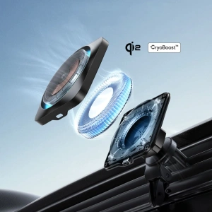 Hurtownia GSM - ESR Halolock Cryoboost Magnetic MagSafe Dashboard & Vent Car Mount Wireless Charger QI2 15W Frosted Onyx - ESR836 - {ean13} - Hurt