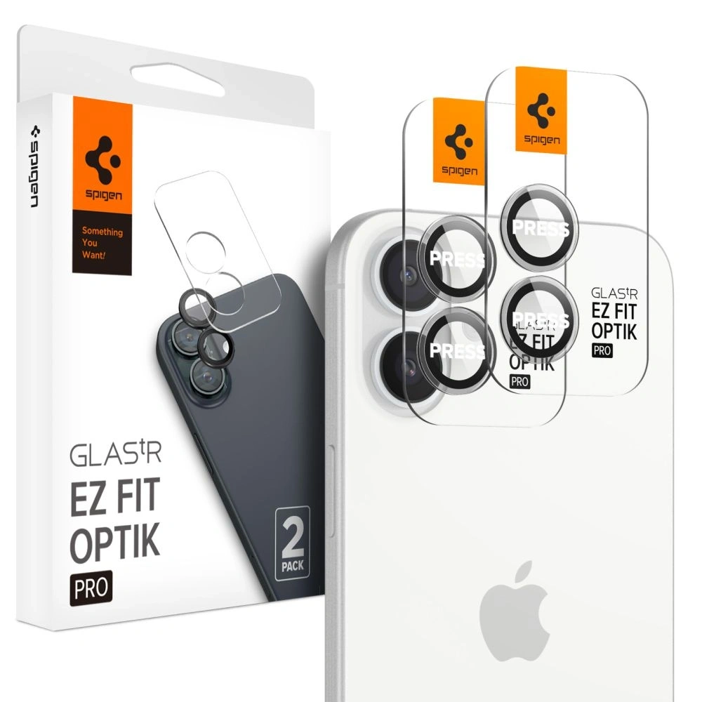 Wholesale Spigen GLAS.tR Ez Fit Optik Pro Camera Protector Apple iPhone 16 / 16 Plus Crystal Clear [2 PACK] - SPN16477 - {ean13} - Hurt