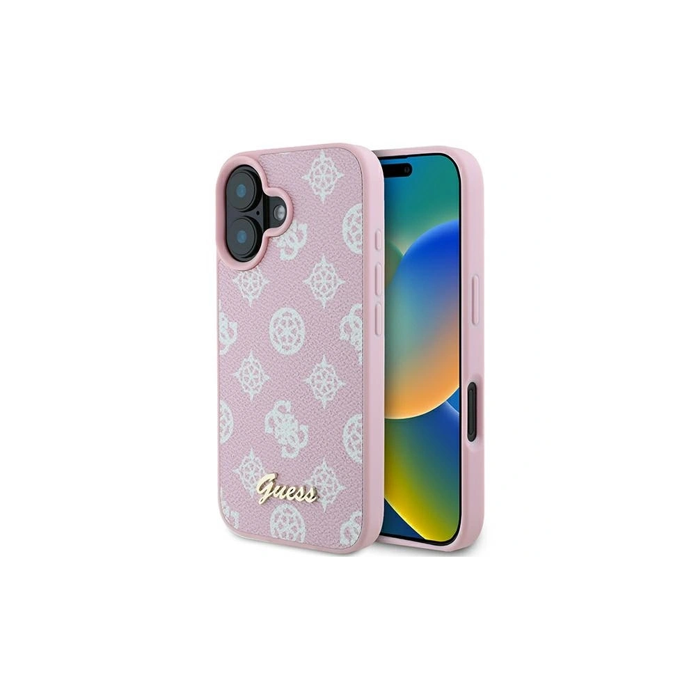 Hurtownia GSM - Guess GUHMP16MPGPYSP Apple iPhone 16 Plus kemény tok Peony Script Logo MagSafe rózsaszín - GUE3621 - {ean13} - Hurt