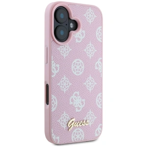 Hurtownia GSM - Guess GUHMP16MPGPYSP Apple iPhone 16 Plus kemény tok Peony Script Logo MagSafe rózsaszín - GUE3621 - {ean13} - Hurt