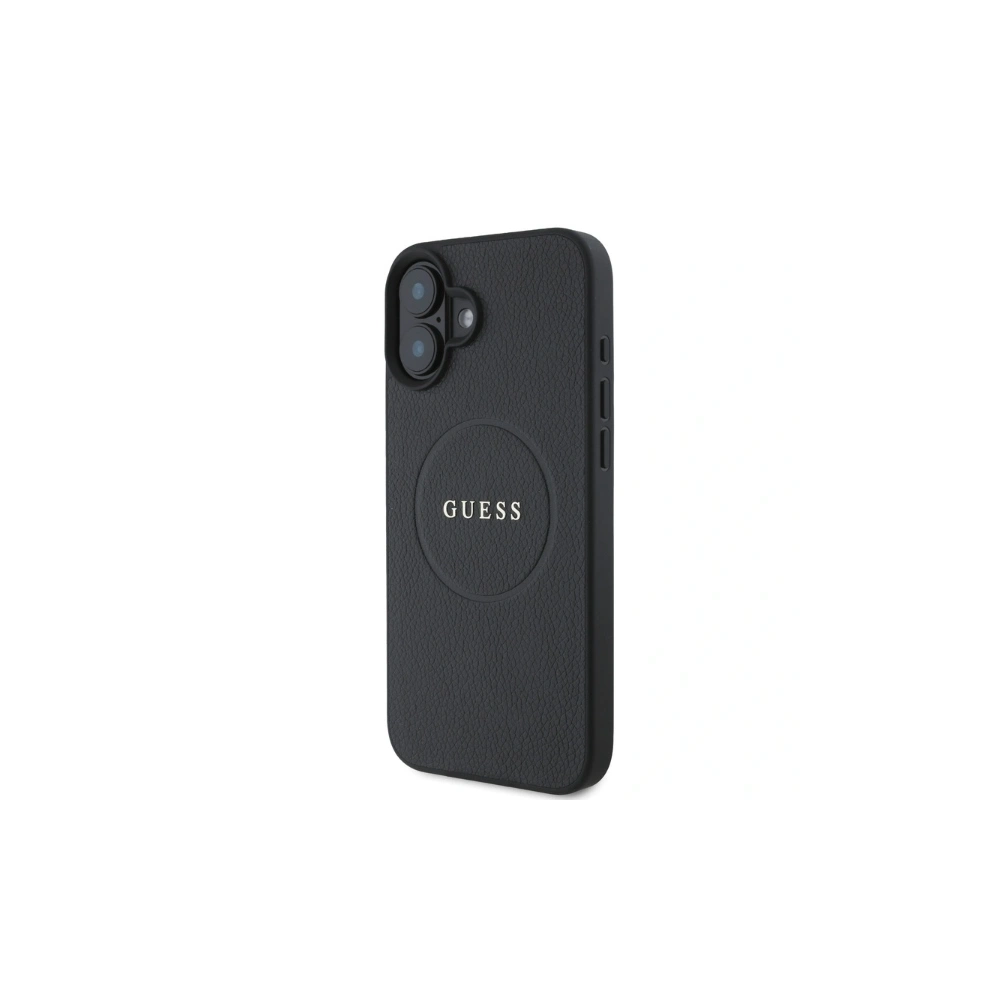Hurtownia GSM - Hádej GUHMP16SPGHSMMK Apple iPhone 16 hardcase s texturou zlatý prsten MagSafe černý - GUE3622 - {ean13} - Hurt