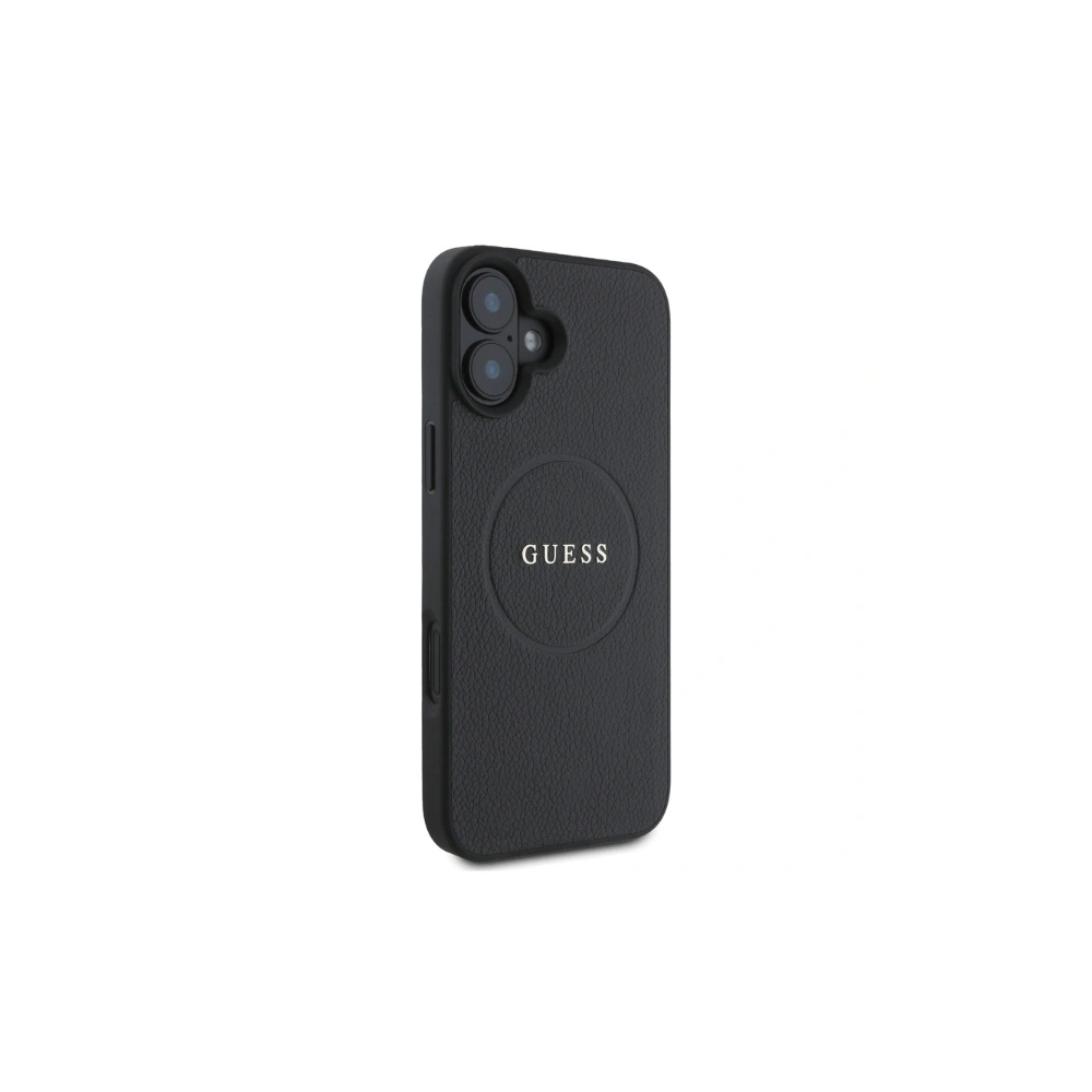 Hurtownia GSM - Hádej GUHMP16SPGHSMMK Apple iPhone 16 hardcase s texturou zlatý prsten MagSafe černý - GUE3622 - {ean13} - Hurt