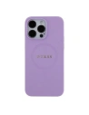 Guess GUHMP16SPSAHMCU Apple iPhone 16 Hartschale Saffiano MagSafe lila