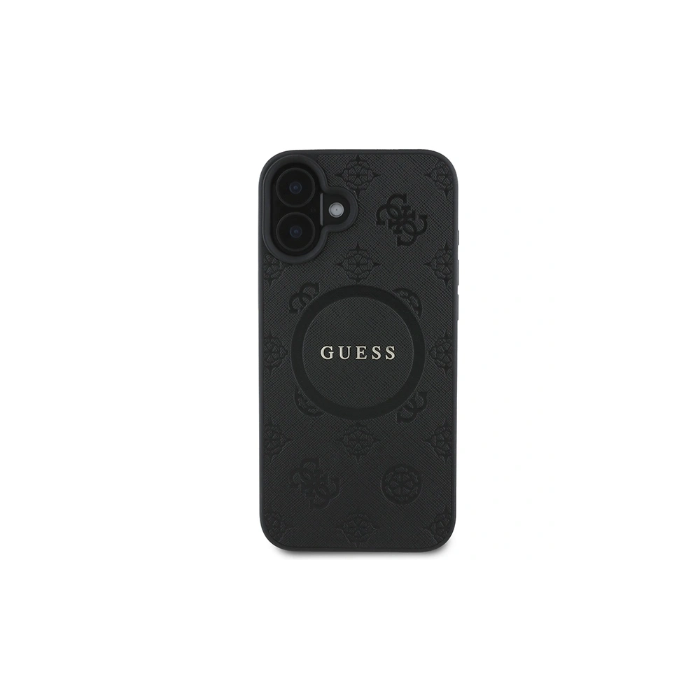 Wholesale Guess GUHMP16SPSAPSMEK Apple iPhone 16 hardcase Saffiano Peony Classic Logo MagSafe black - GUE3624 - {ean13} - Hurt