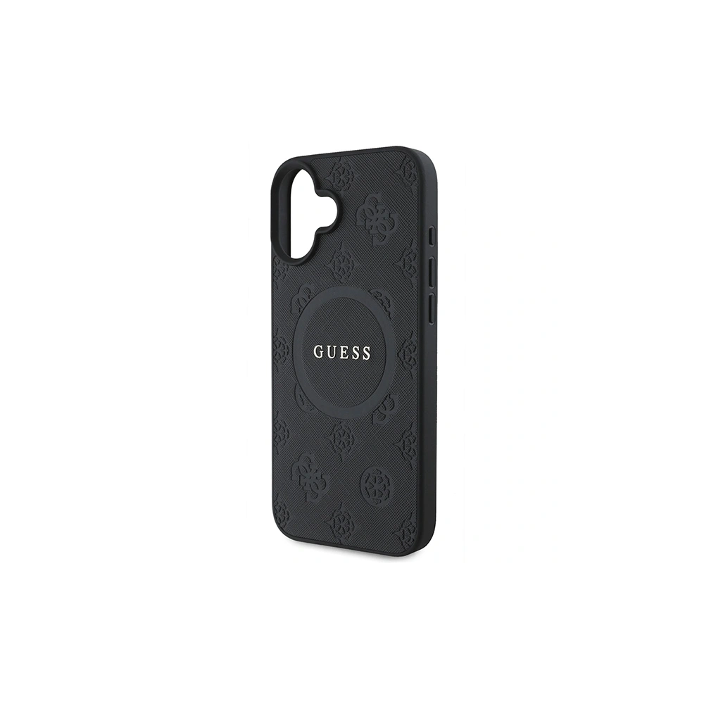 Wholesale Guess GUHMP16SPSAPSMEK Apple iPhone 16 hardcase Saffiano Peony Classic Logo MagSafe black - GUE3624 - {ean13} - Hurt