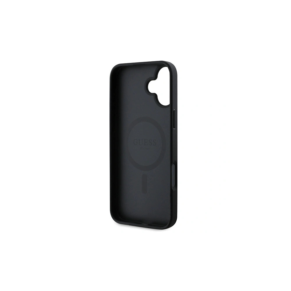 Wholesale Guess GUHMP16SPSAPSMEK Apple iPhone 16 hardcase Saffiano Peony Classic Logo MagSafe black - GUE3624 - {ean13} - Hurt