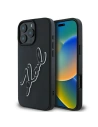 Karl Lagerfeld KLHCP16X3DRKSDLK Apple iPhone 16 Pro Max Hartschale 3D Gummi Bicolor Signature schwarz