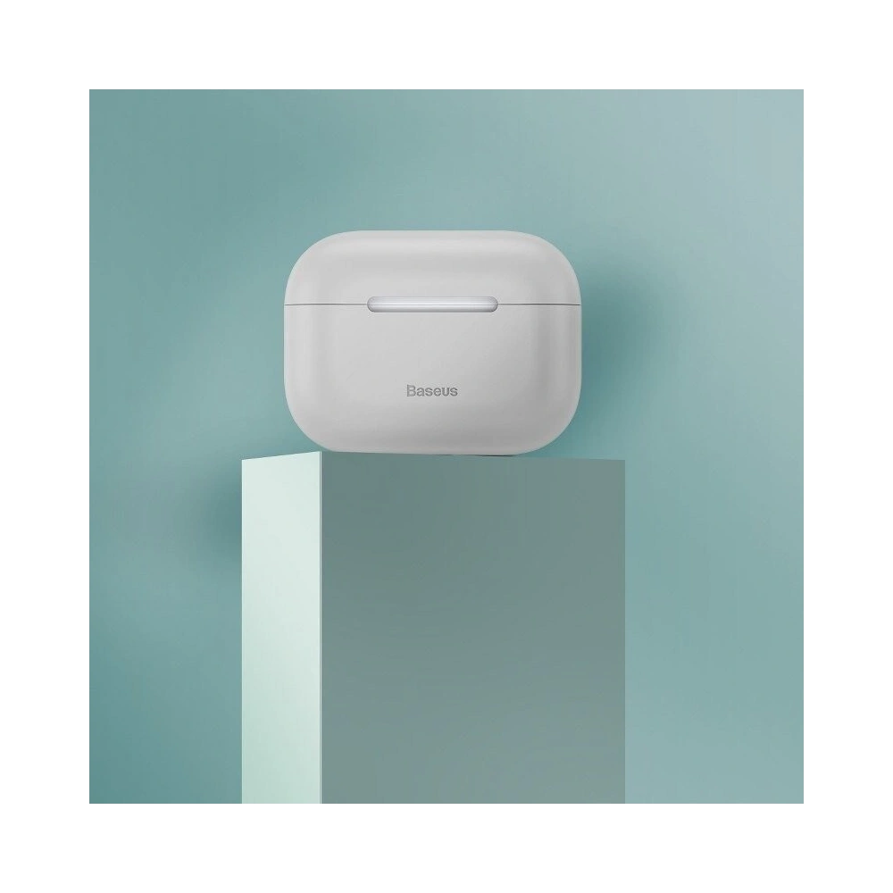 Hurtownia GSM - Silikonowe etui ochronne Baseus Super Thin do Apple AirPods Pro (szare) - BSU1032GRY - {ean13} - Hurt