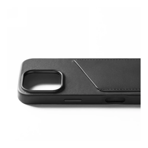 Etui Mujjo Wallet Leather Case Apple iPhone 16 Pro MagSafe (black)