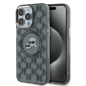 Hurtownia GSM - Etui Karl Lagerfeld KLHMP15LHMCKMHK Apple iPhone 15 Pro IML Monogram Karl&Choupette Head MagSafe czarny/black - KLD21682 - {ean13} - Hurt