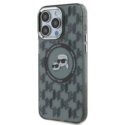 Etui Karl Lagerfeld KLHMP15LHMCKMHK Apple iPhone 15 Pro IML Monogram Karl&Choupette Head MagSafe czarny/black