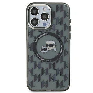 Hurtownia GSM - Etui Karl Lagerfeld KLHMP15LHMCKMHK Apple iPhone 15 Pro IML Monogram Karl&Choupette Head MagSafe czarny/black - KLD21682 - {ean13} - Hurt