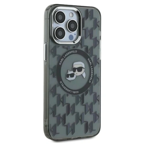 Etui Karl Lagerfeld KLHMP15LHMCKMHK Apple iPhone 15 Pro IML Monogram Karl&Choupette Head MagSafe czarny/black