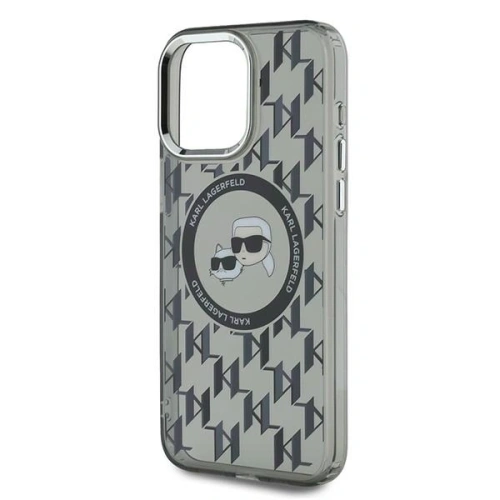 Etui Karl Lagerfeld KLHMP15LHMCKMHK Apple iPhone 15 Pro IML Monogram Karl&Choupette Head MagSafe czarny/black
