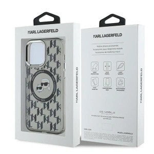 Hurtownia GSM - Etui Karl Lagerfeld KLHMP15LHMCKMHK Apple iPhone 15 Pro IML Monogram Karl&Choupette Head MagSafe czarny/black - KLD21682 - {ean13} - Hurt