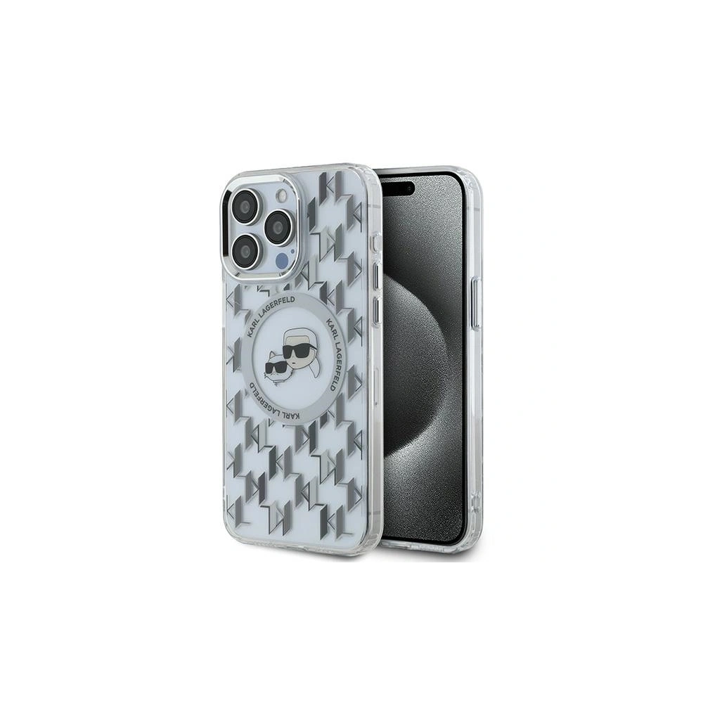 Hurtownia GSM - Karl Lagerfeld KLHMP15LHMCKMHT Apple iPhone 15 Pro IML Monogram Karl&Choupette Head MagSafe átlátszó - KLD21684 - {ean13} - Hurt