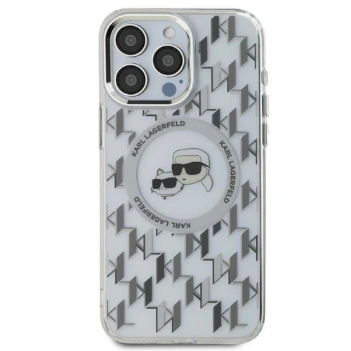 Etui Karl Lagerfeld KLHMP15LHMCKMHT Apple iPhone 15 Pro IML Monogram Karl&Choupette Head MagSafe przezroczysty/transparent