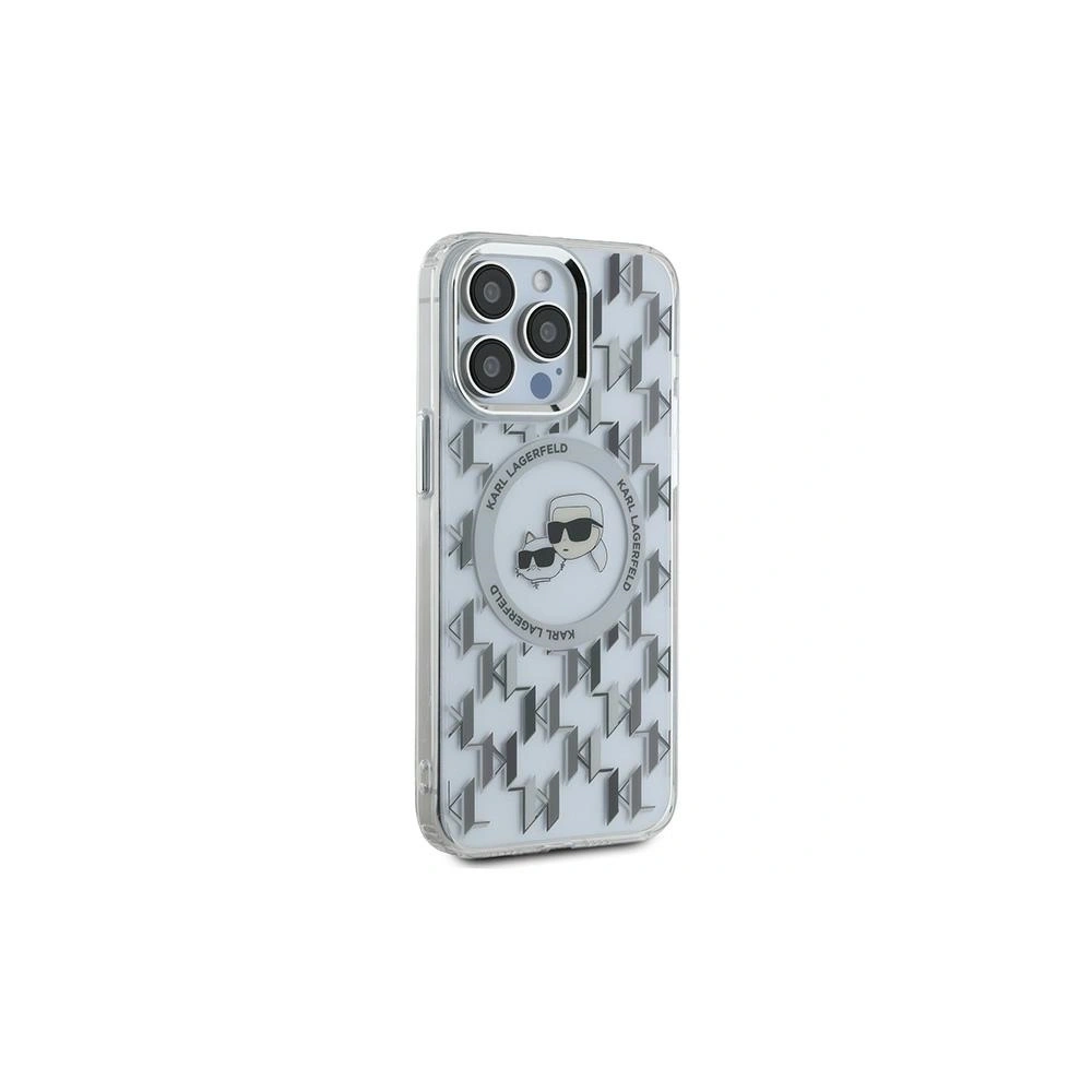 Hurtownia GSM - Etui Karl Lagerfeld KLHMP15LHMCKMHT Apple iPhone 15 Pro IML Monogram Karl&Choupette Head MagSafe przezroczysty/transparent - KLD21684 - {ean13} - Hurt