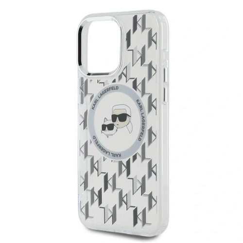 Etui Karl Lagerfeld KLHMP15LHMCKMHT Apple iPhone 15 Pro IML Monogram Karl&Choupette Head MagSafe przezroczysty/transparent