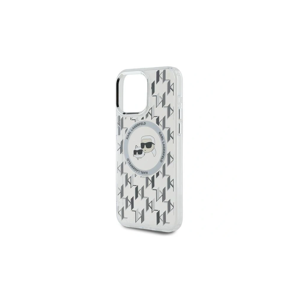 Hurtownia GSM - Etui Karl Lagerfeld KLHMP15LHMCKMHT Apple iPhone 15 Pro IML Monogram Karl&Choupette Head MagSafe przezroczysty/transparent - KLD21684 - {ean13} - Hurt