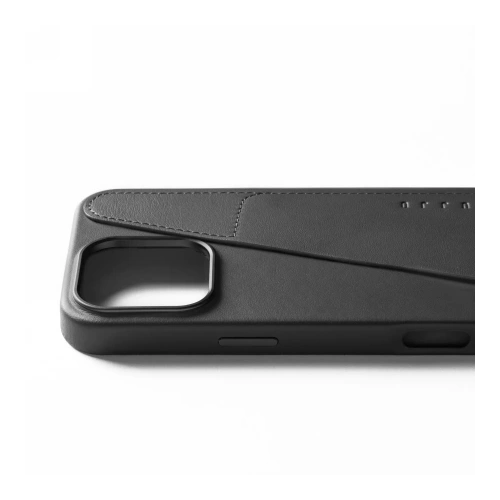 Etui Mujjo Wallet Leather Case Apple iPhone 16 Pro Max MagSafe (black)