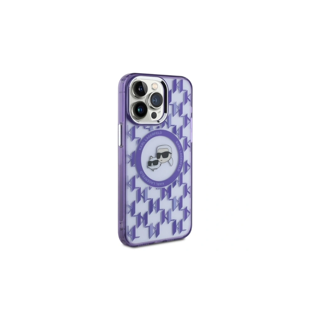 Hurtownia GSM - Karl Lagerfeld KLHMP15LHMCKMHU Apple iPhone 15 Pro IML Monogram Karl&Choupette Head MagSafe lila - KLD21685 - {ean13} - Hurt