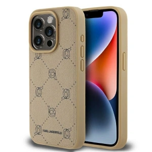 Hurtownia GSM - Etui Karl Lagerfeld KLHMP15LPGKHPHE Apple iPhone 15 Pro MagSafe Karl Head beżowy/beige - KLD21686 - {ean13} - Hurt