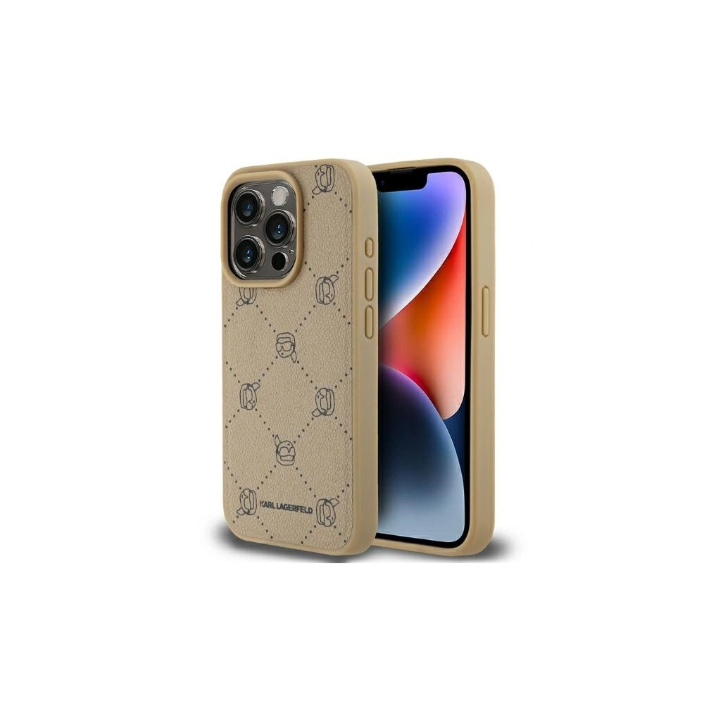 Hurtownia GSM - Karl Lagerfeld KLHMP15LPGKHPHE Apple iPhone 15 Pro MagSafe Karl Head bézs - KLD21686 - {ean13} - Hurt
