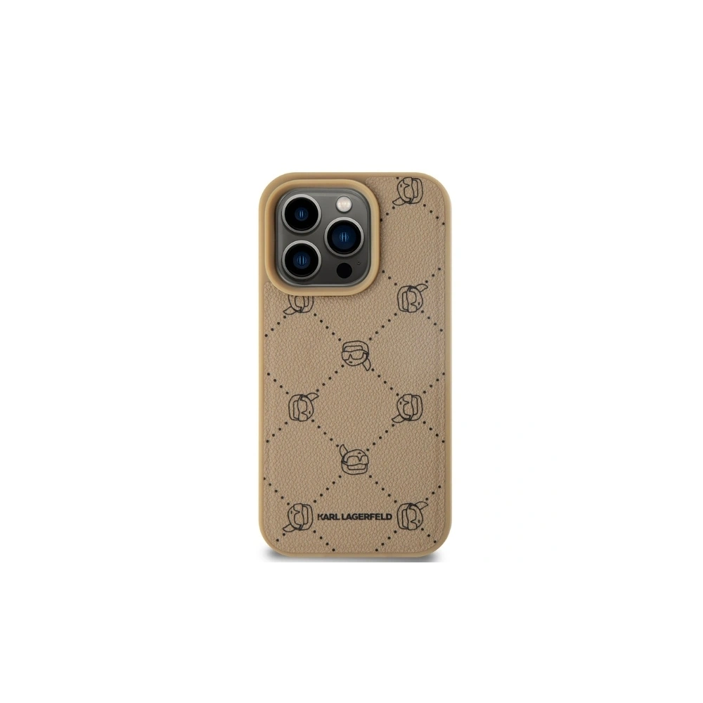 Hurtownia GSM - Karl Lagerfeld KLHMP15LPGKHPHE Apple iPhone 15 Pro MagSafe Karl Kopf beige - KLD21686 - {ean13} - Hurt
