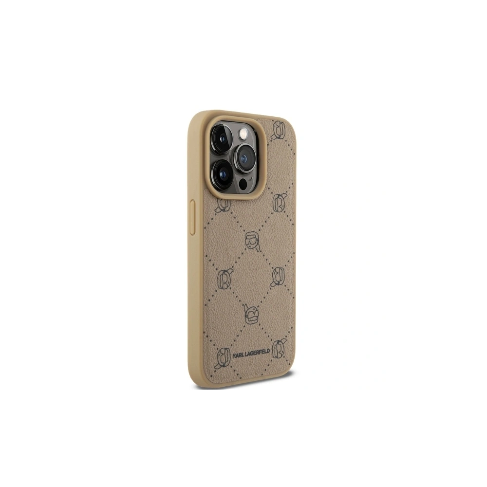Hurtownia GSM - Karl Lagerfeld KLHMP15LPGKHPHE Apple iPhone 15 Pro MagSafe Karl Kopf beige - KLD21686 - {ean13} - Hurt