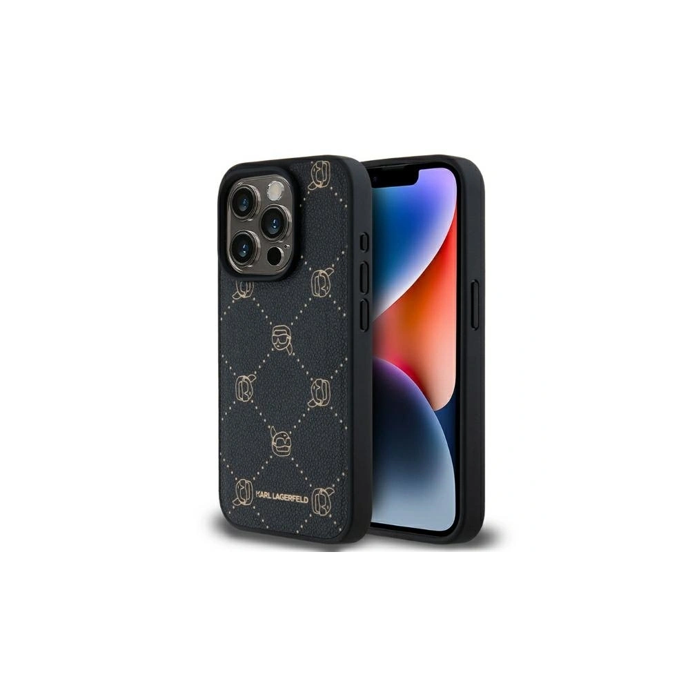Hurtownia GSM - Karl Lagerfeld KLHMP15LPGKHPHK Apple iPhone 15 Pro MagSafe Karl Head černý - KLD21687 - {ean13} - Hurt