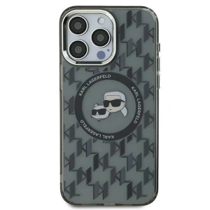Hurtownia GSM - Karl Lagerfeld KLHMP15MHMCKMHK Apple iPhone 15 Plus IML Monogram Karl&Choupette Head MagSafe negru - KLD21688 - {ean13} - Hurt