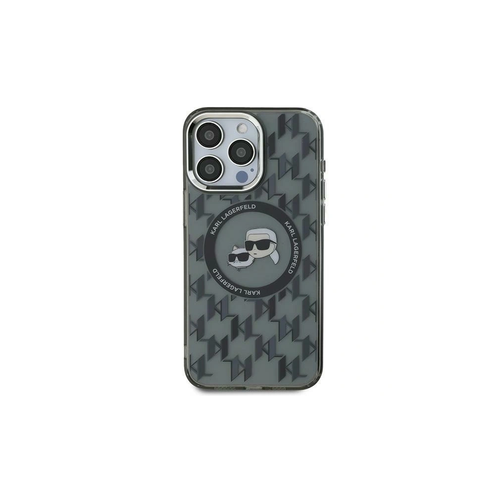 Wholesale Karl Lagerfeld KLHMP15MHMCKMHK Apple iPhone 15 Plus IML Monogram Karl&Choupette Head MagSafe black - KLD21688 - {ean13} - Hurt