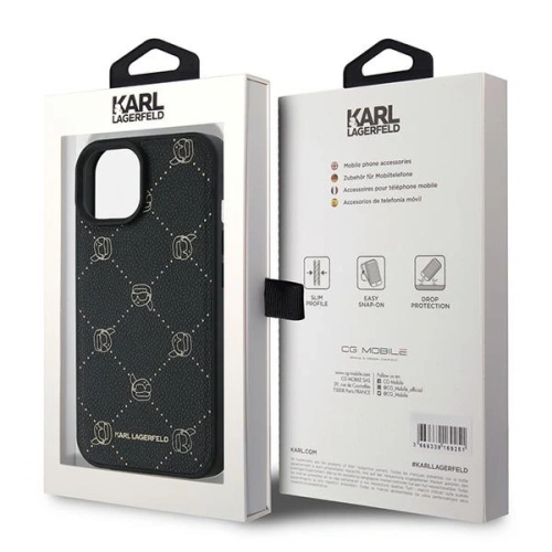 Etui Karl Lagerfeld KLHMP15MPGKHPHK Apple iPhone 15 Plus Karl Head MagSafe czarny/black