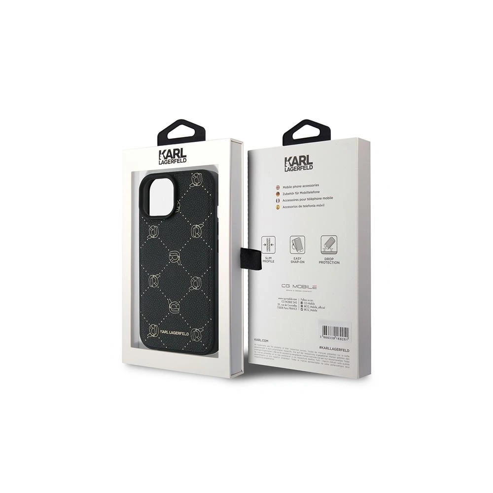 Hurtownia GSM - Karl Lagerfeld KLHMP15MPGKHPHK Apple iPhone 15 Plus Karl Head MagSafe černý - KLD21690 - {ean13} - Hurt