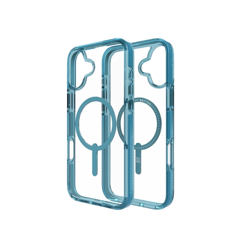 Etui ZAGG Santa Cruz Snap Apple iPhone 16 Plus MagSafe (retro blue)