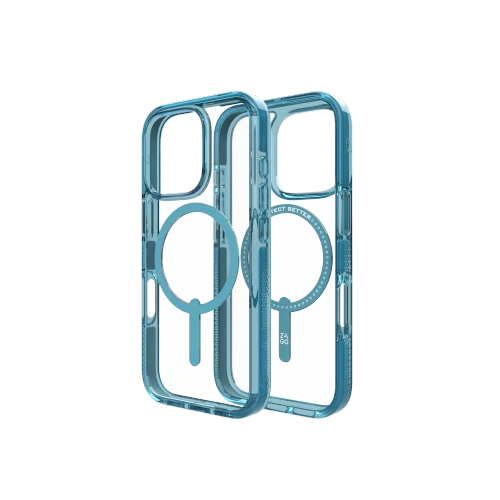 Etui ZAGG Santa Cruz Snap Apple iPhone 16 Pro MagSafe (retro blue)
