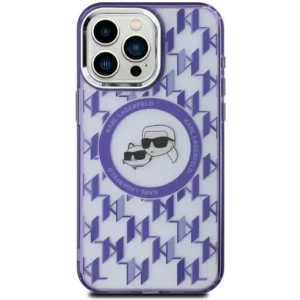 Hurtownia GSM - Karl Lagerfeld KLHMP15SHMCKMHU Apple iPhone 15 IML Monogram Karl&Choupette Head MagSafe fialový - KLD21694 - {ean13} - Hurt