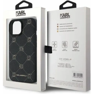 Hurtownia GSM - Karl Lagerfeld KLHMP15SPGKHPHK Apple iPhone 15 MagSafe Karl Head černý - KLD21696 - {ean13} - Hurt